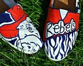 Custom, hand painted TOMS: Ole Miss Rebels 2