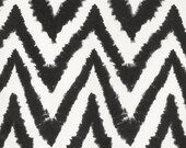 54 x 84 MODERN CURTAINS, Two Drapery Panels, Graphic Draperies, Premier Prints Diva Black Slub
