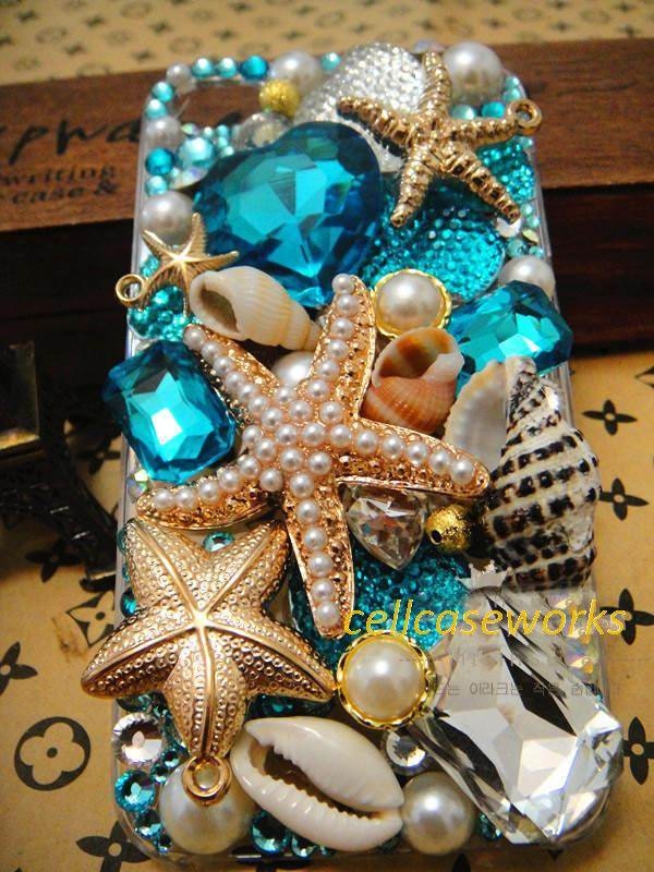 galaxy s4 case HTC one x case iPhone 5 Case Blue Gold beach ocean iPhone case iPhone 4 4s case iPod touch Case SAMSUNG galaxy s3 cover case