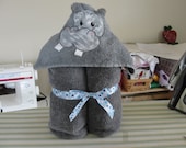Hippo Hooded Towel