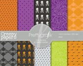 60% OFF Memorial weekend Halloween digital papers scrapbook set - PGPSPK552 Il_170x135