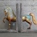 EQUINE COLLECTION morgan horse bookend in ombre metallic