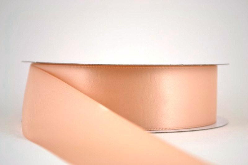 3 inch wide - Champagne Blush - Double-faced Satin Ribbon - ONE YARD - sashes, crafts