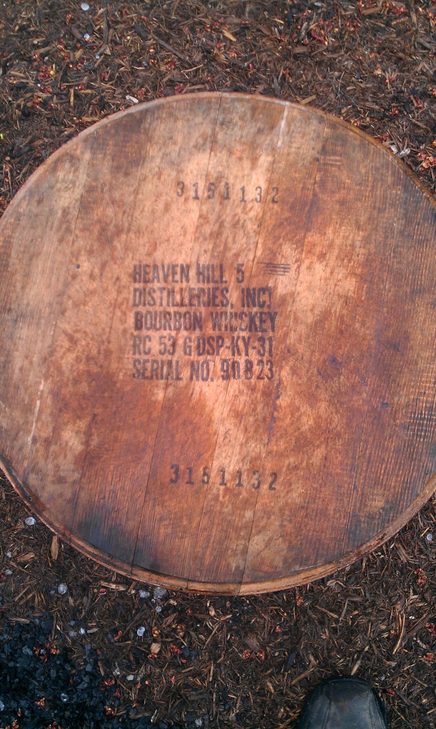 heaven hill bourbon whiskey barrel head lid by barrelworx heaven hill bourbon whiskey barrel head lid by barrelworx