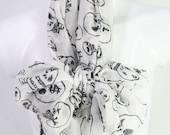 Chiffon white striped skull and trendy.shawl/wrap/scarf/accessory/hijab/gift/women gift/pashmina/scarves