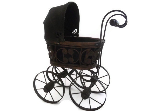 Old Metal Doll Carriage 82