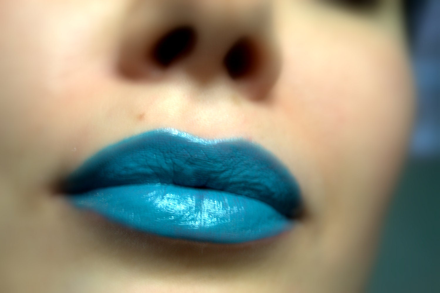 Teal Lipstick Nourishing - Aurora - All natural Green / Blue