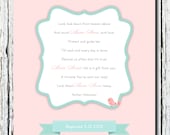 Christening Blessing Gift, Name Dedication Gift, Personalized Bible Verse with childs name Art Print, Baptism gift 8 x 10,