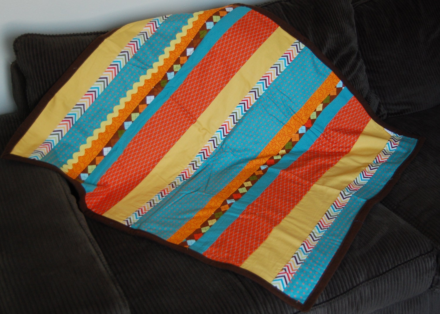 Brecken Strip Blanket Multi Colored