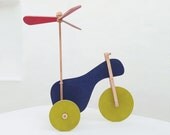 Wooden toy, eco-friendly, hand-made toy, the flying tricycle
