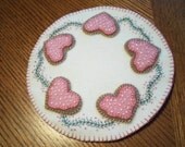 Valentine Cookies Candle Mat