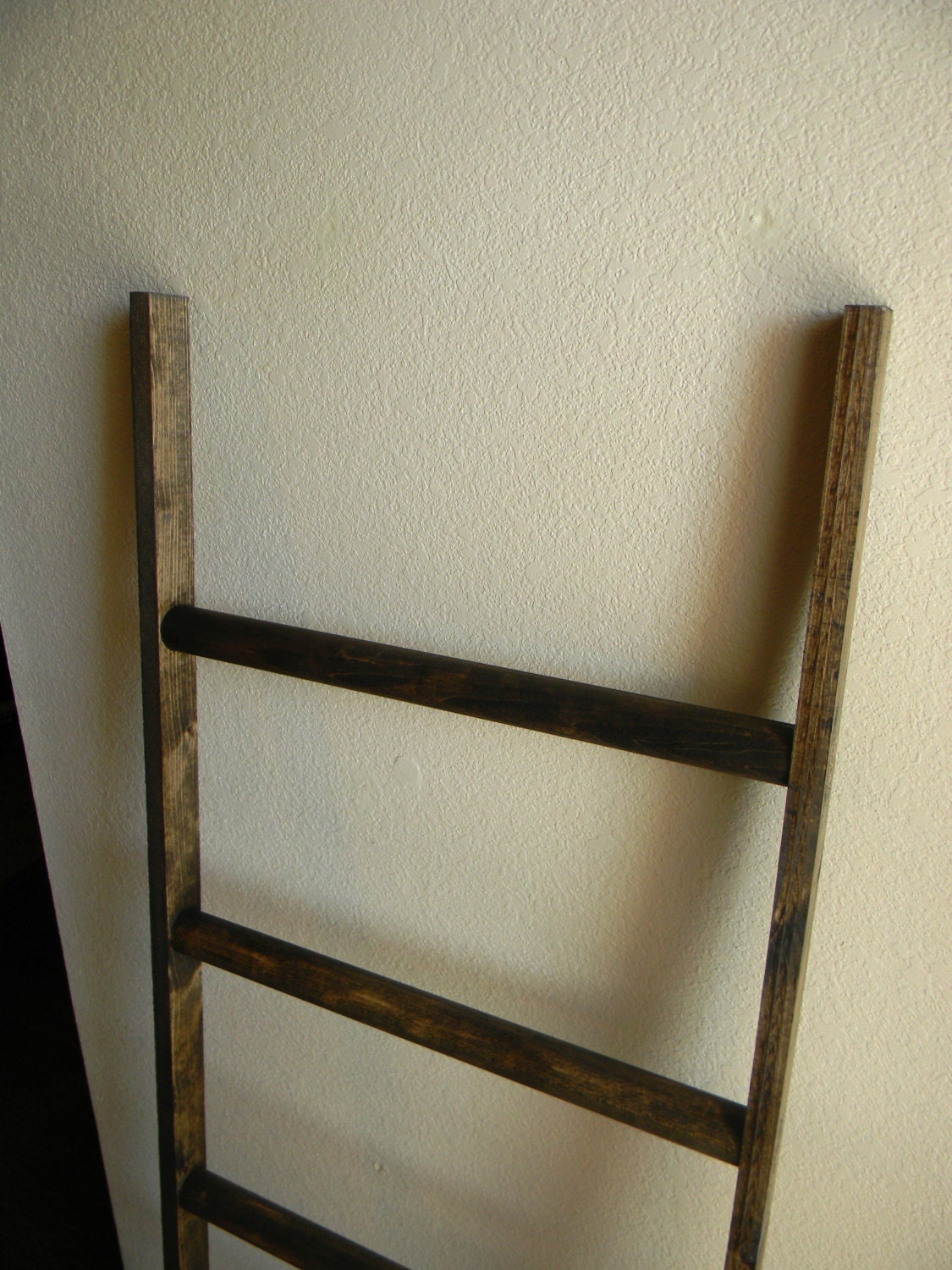 Ladder Vintage Rustic, Blanket Ladder, distressed pot rack, White Wood Furniture, 5", woodworking, Pottery Barn, wood