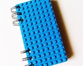 Notebook with blue Building Plate Cover, Pocket Notebook, Journal, Mini Notebook, Note Pad, Paper Good, Geekery, Toy, Kitsch