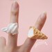 Ice Cream Rings Set kawaii funny food jewelry