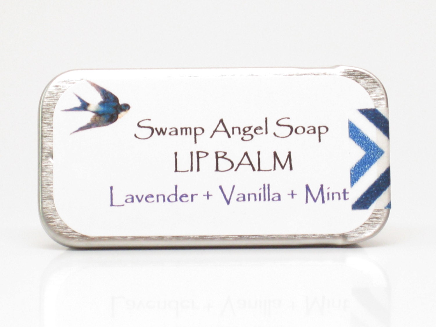 Lavender Vanilla Mint Natural Lip Balm // Cocoa Butter Jojoba Apricot Kernel Beeswax // Lip Tin
