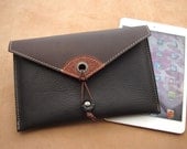 Leather ipad mini case,  Kindle Fire HD cover, Samsung Galaxy Tab leather case,  iPad Mini cover,  Leather Google Nexus 7 pouch
