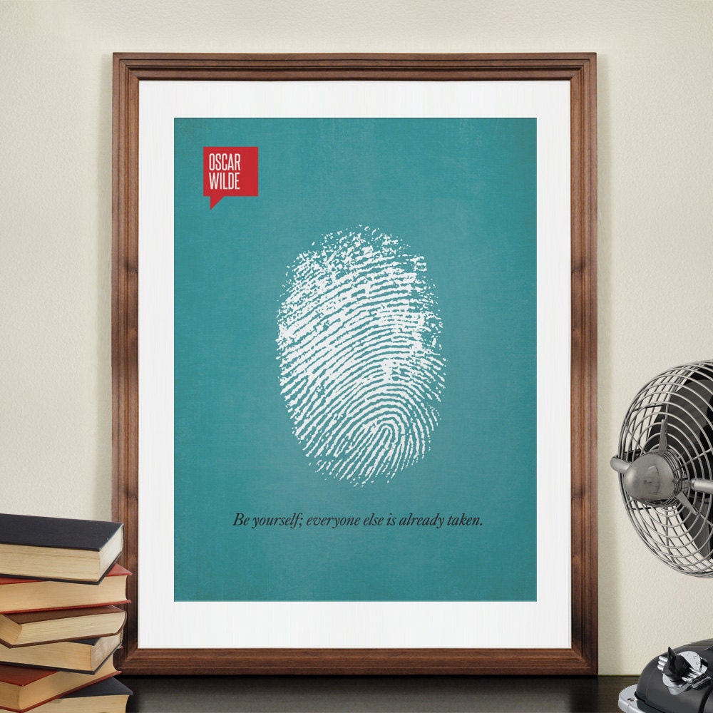 COLOR - Minimalist Quotation Print - Oscar Wilde