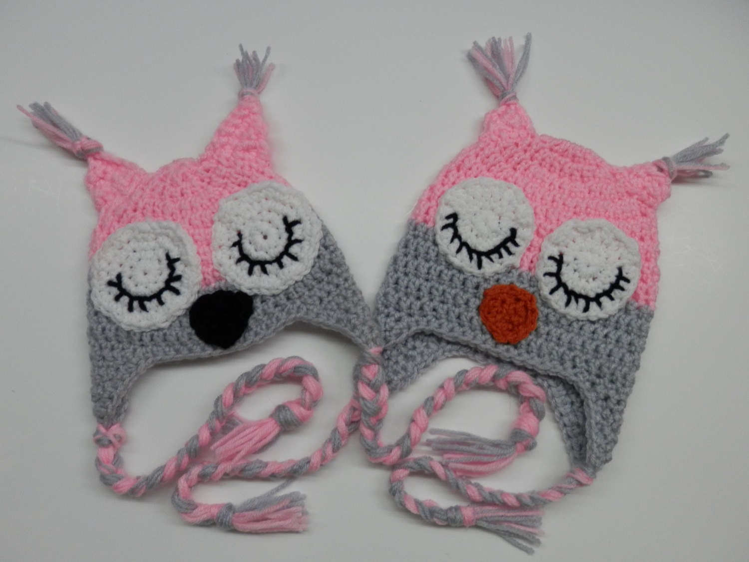 Handmade Crochet Owl Earflap Animal Hat Kids Baby Child Teen Adult  Boy Girl Beanie with ear flaps