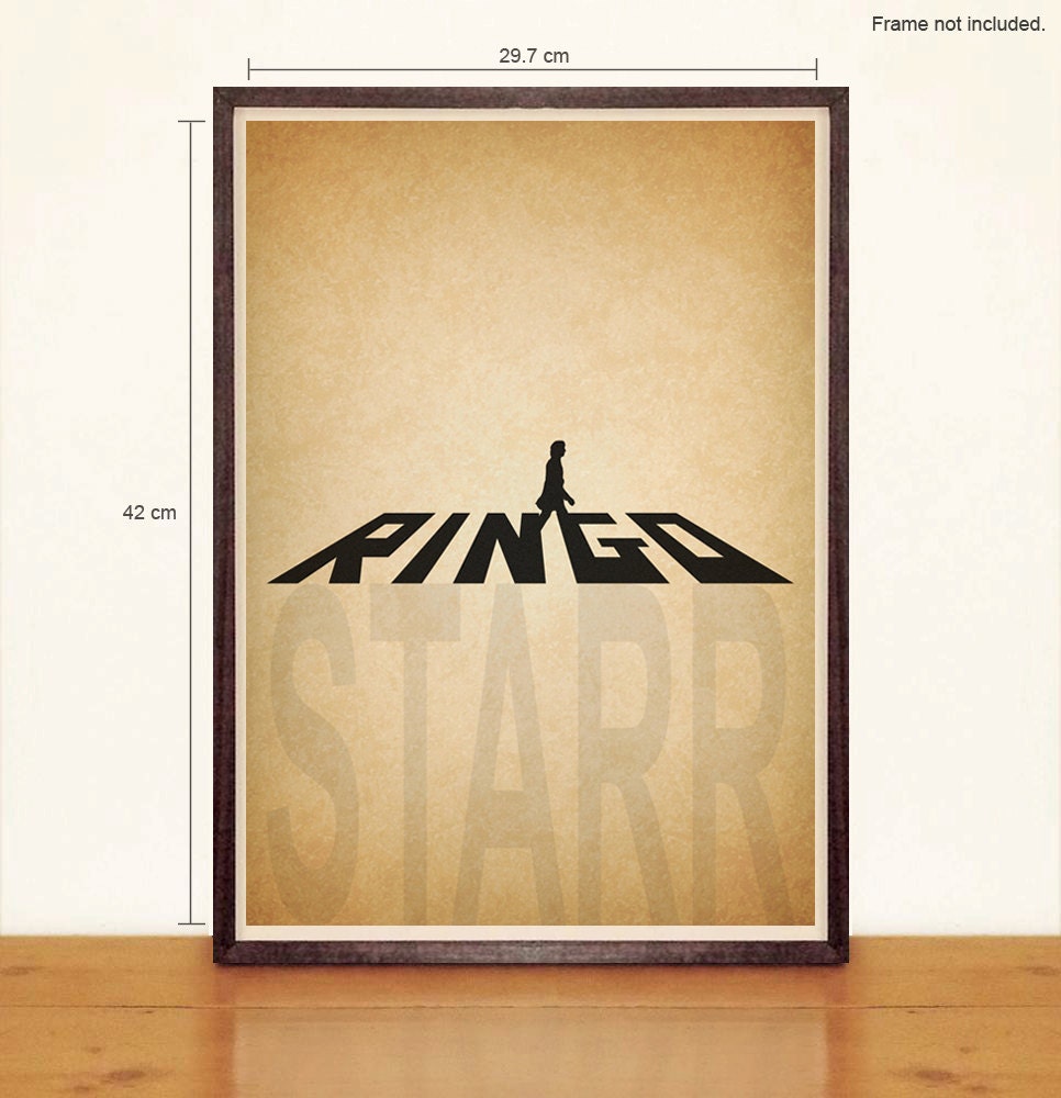 Ringo Starr A3 Poster - Abbey Road
