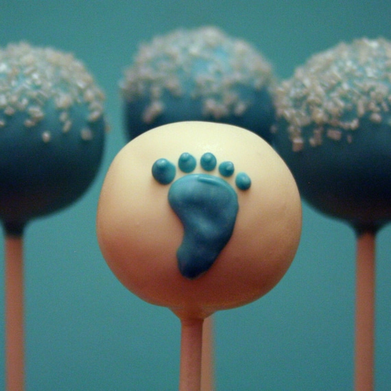 12 Baby Feet Cake Pops - perfect for Baby Showers, Newborns, Gender Reveal parties