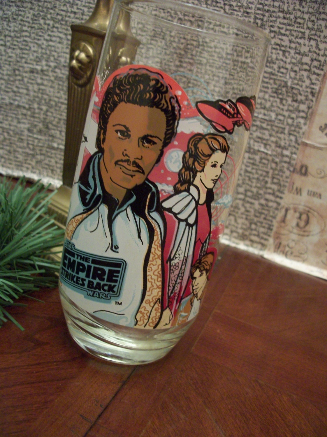1980 Star Wars the Empire Strikes Back Collectors Series Drinking Glass - Lando Calrissian