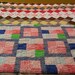 Vintage large Traditional Handmade Multi-Pattern Patch Quilt (Full-Queen)