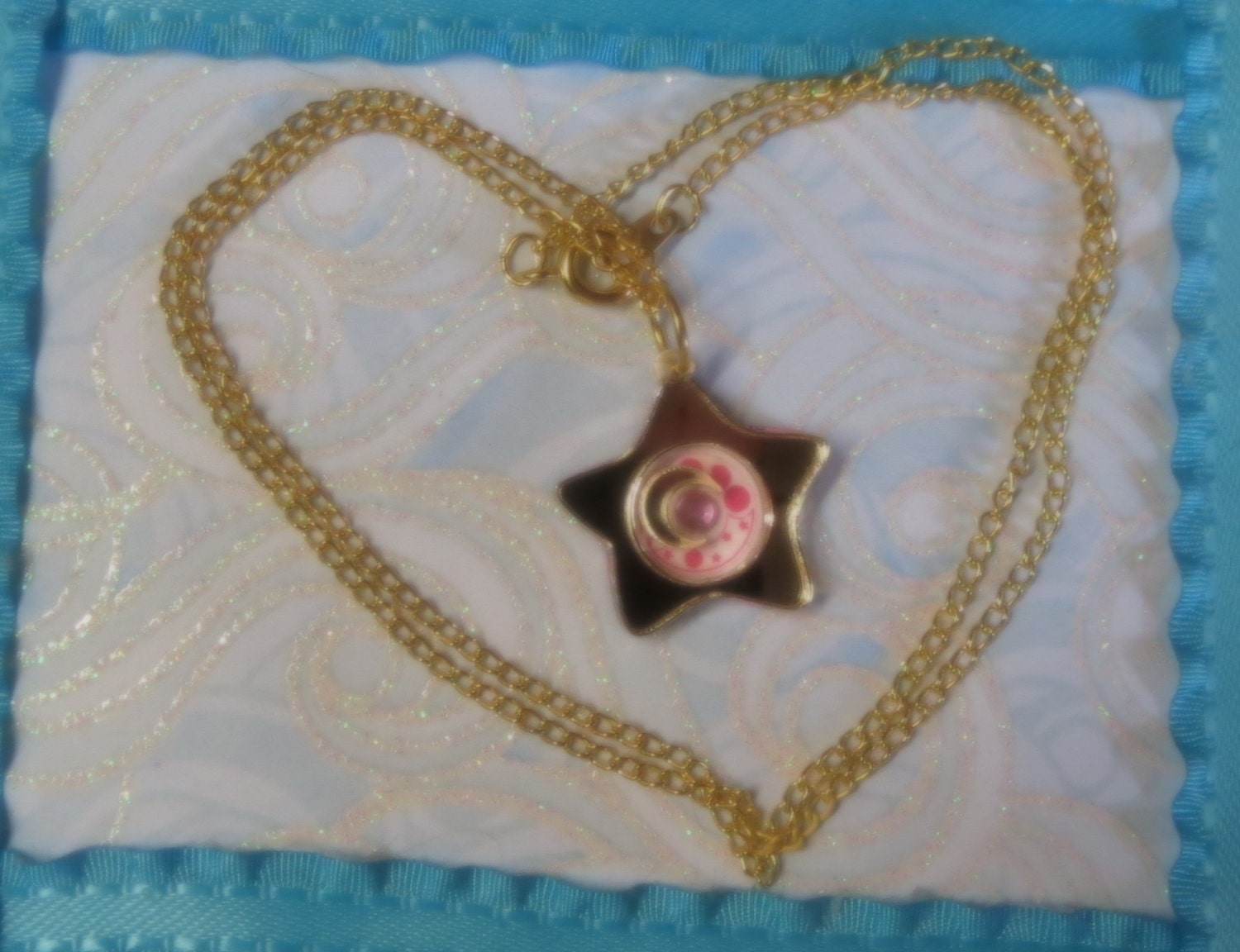 NEW"" STAR LOCKET Sailor Moon Necklace/Pendant Laser Cut (Mirror) Acrylic