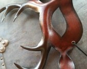Dark Stag Leather Mask