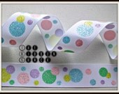 7.8 Easter Pastel Glitter Dots Grosgrain Printed Ribbon Bunny Chick Egg Il_170x135