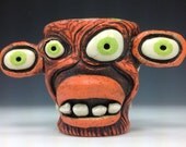 Monster alien face shot glass