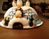 1 Penguin Cake or Cupcake Topper