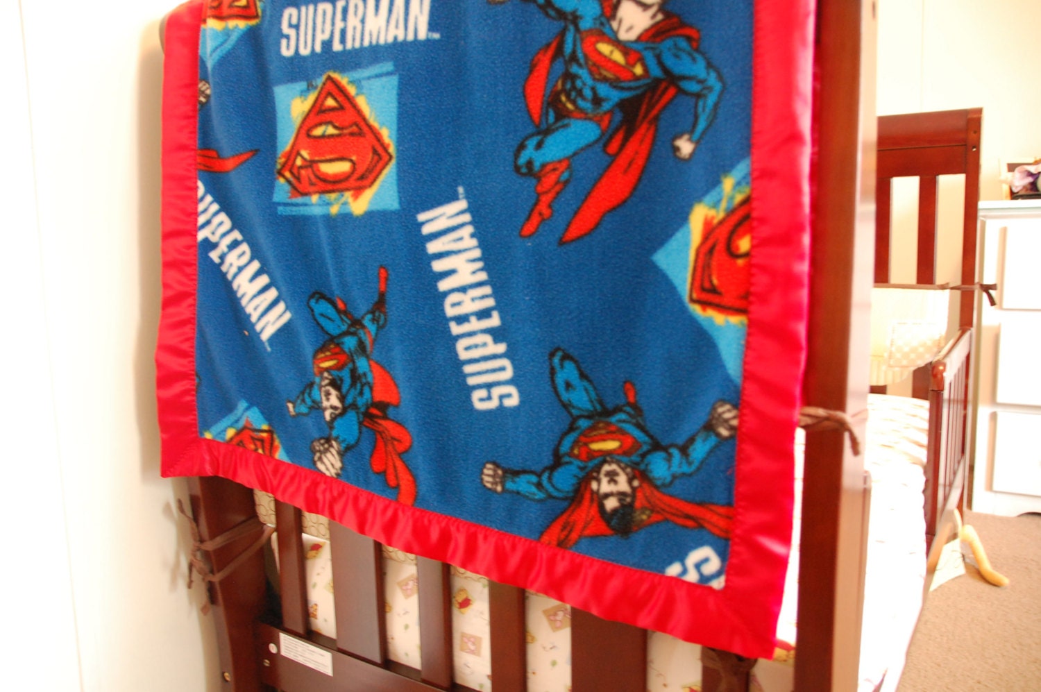 Superman Fleece toddler crib/snuggle blanket