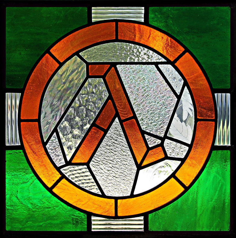 Half Life Stained Glass Print - Limited Edition Poster 24" x 24" LARGE PRINT