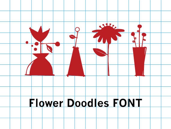 Flower Doodles Font