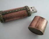 8GB Steampunk  USB Flash Drive Copper and brass
