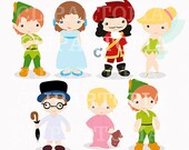 Neverland Digital Clipart / Cute Peter Digital Clipart For Personal and Commercial Use / INSTANT DOWNLOAD Il_170x135