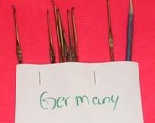 Imported Made Germany Steel Crochet Hooks JMRA Bucilla Vintage Collectible