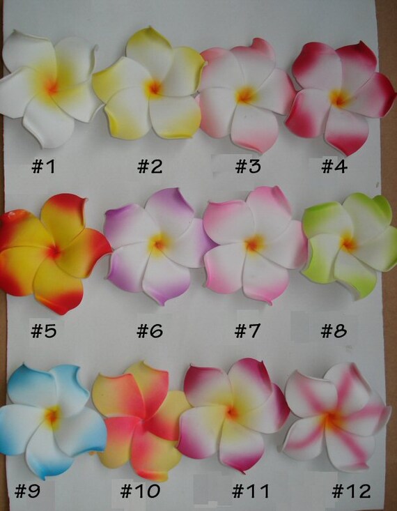 Plumeria Foam Floating Flowers Craft Flowers by MomentsbyMelody