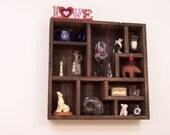 Handmade Wood Wall Art Display Shelves Shadowbox From Reclaimed Barn Wood