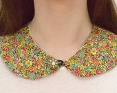 floral peter pan collar