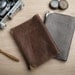 Leather passport cover, gray passport case, gift for traveler, travel gift, gray leather, father's day gift for mom
