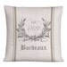 Grain Sack Style French Bordeaux Linen Pillow