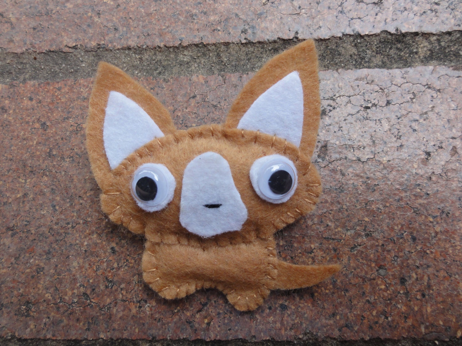 Brown Dog Felt Pin/Brooch