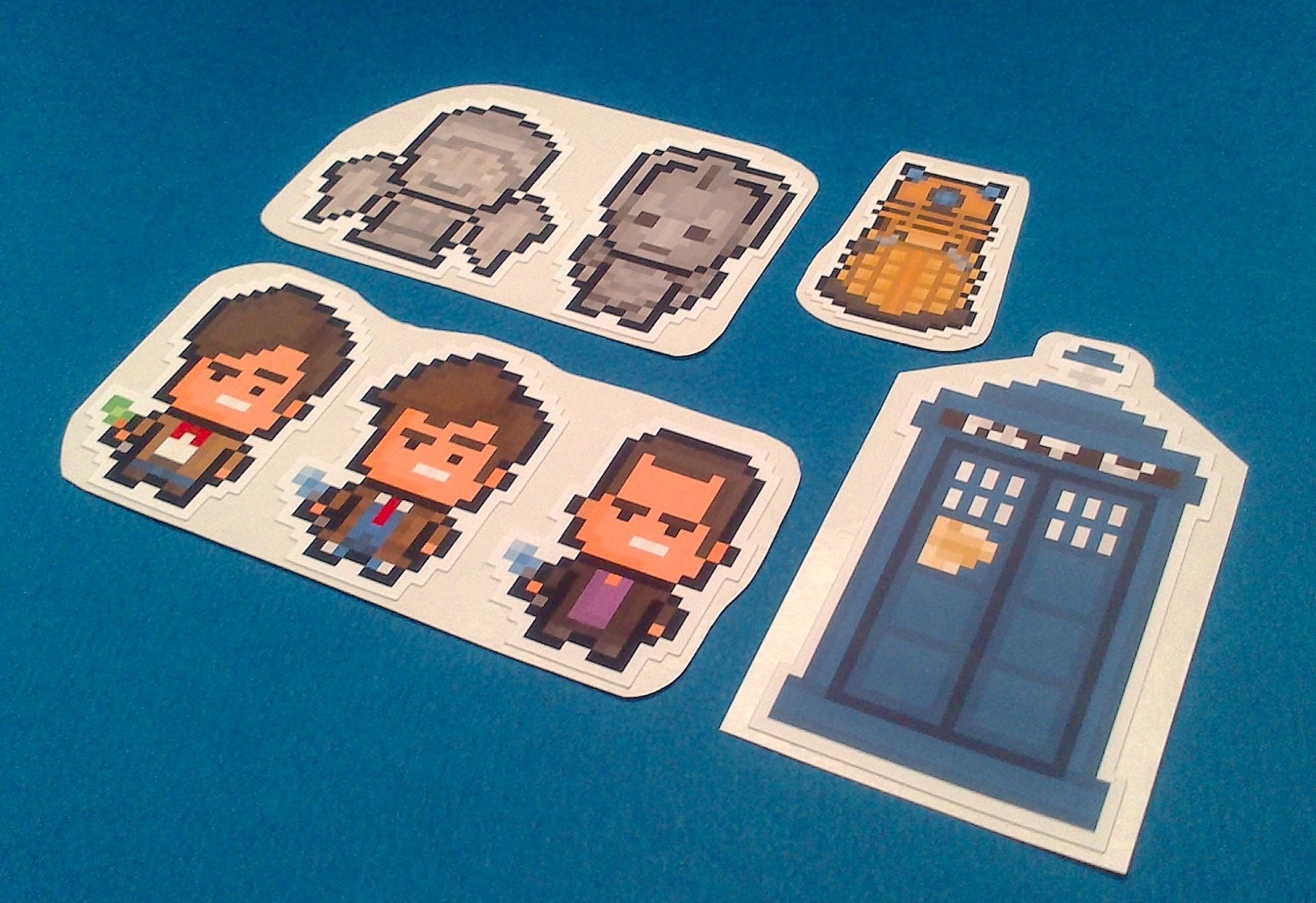 Doctor Who 7 Sticker Pack - FREE US SHIPPING