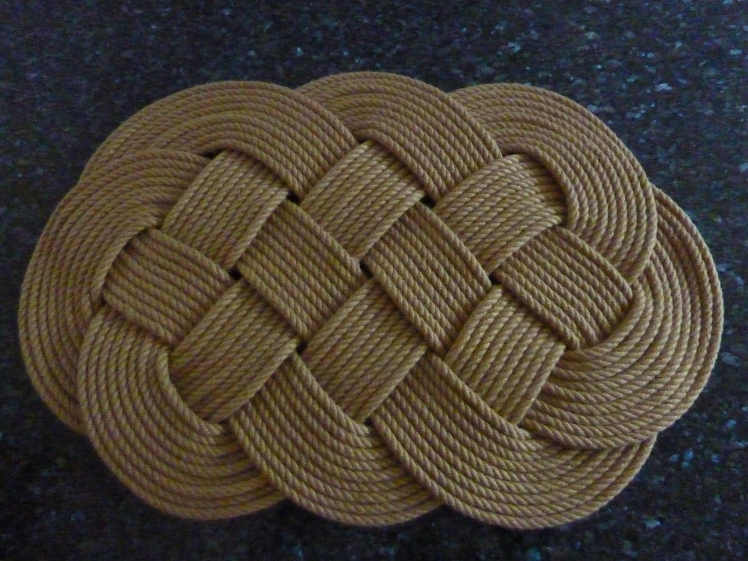 Large jute ocean plait rope doormat