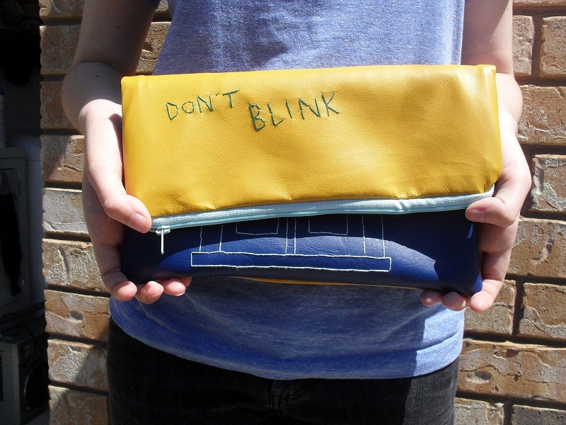 Don't Blink Tardis Fold Clutch