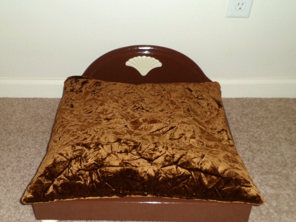 Pet Bed Dog Cat puppy kitten brown handmade housewarming gift unique gift pet furniture gift idea