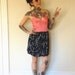 Remade slipdress in pink and navy - Small - one of a kind