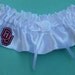 Wedding Cake Topper University of Oklahoma Sooners OU Boomer Sooner Football Themed Ball and Chain Key w/ Garter, Display Box
