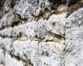 Architecture Photography 8x10 Fine Art Print - Gray Stone Wall Photograph, Abstract Texture Photo, Rustic, Shabby Chic Art, Home Decor